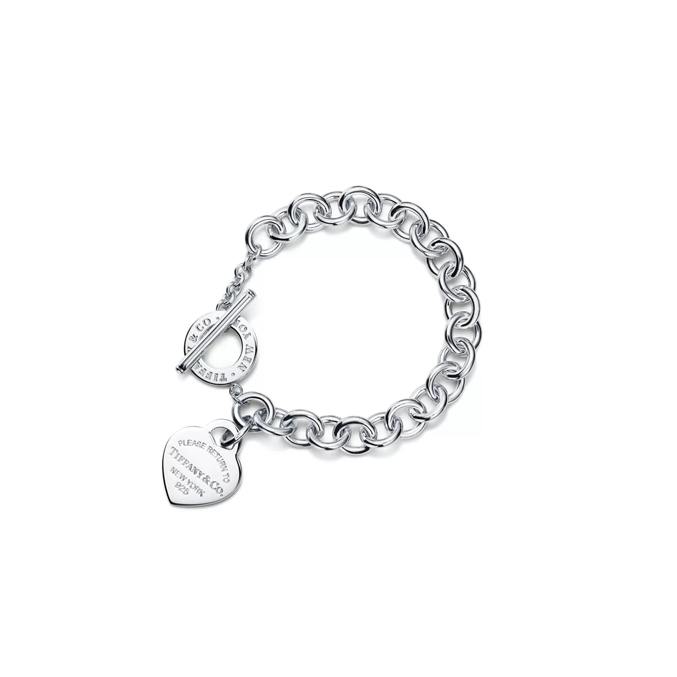 TIFFANY HEART TAG TOGGLE BRACELET IN SILVER 31406463